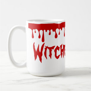 Spooky Halloween Hexen Brew Dripping Red Blood Kaffeetasse