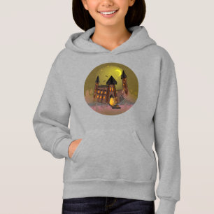 Spooky Halloween Hexenhaus und Vampirschloss Hoodie