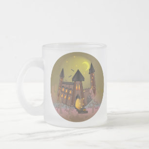 Spooky Halloween Hexenhaus und Vampirschloss Mattglastasse