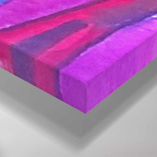 Spooky Halloween Houses Watercolor Leinwanddruck (Ecke(Unten))