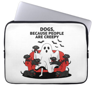 Spooky Halloween Hund Spooky Ghost Laptopschutzhülle