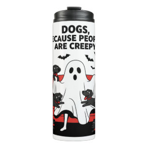 Spooky Halloween Hund Spooky Ghost Thermosbecher