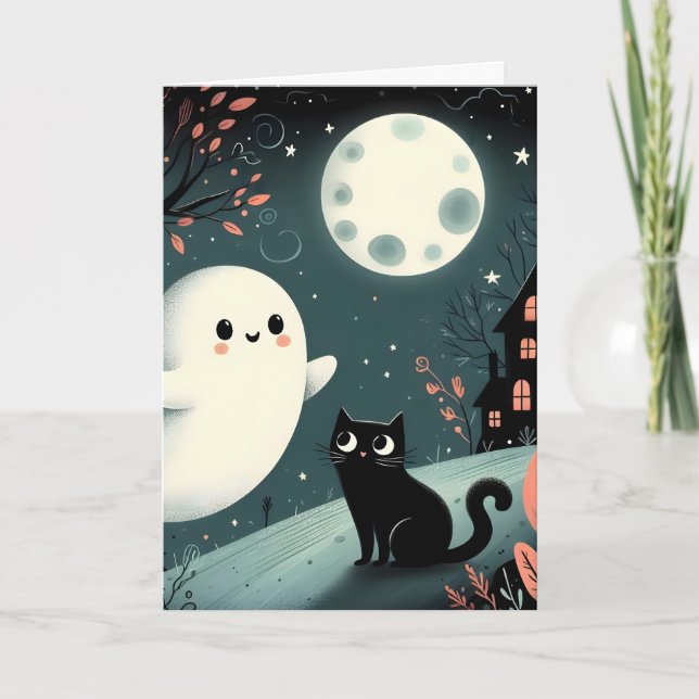 Spooky Halloween Karte (Vorderseite)