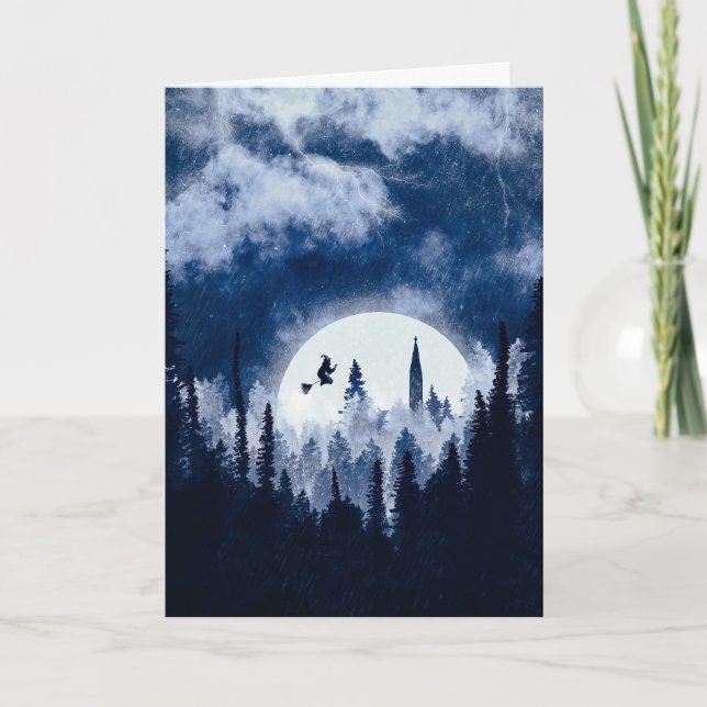 Spooky Halloween Karte (Vorderseite)