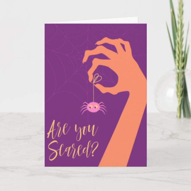 Spooky Halloween Karte (Vorderseite)