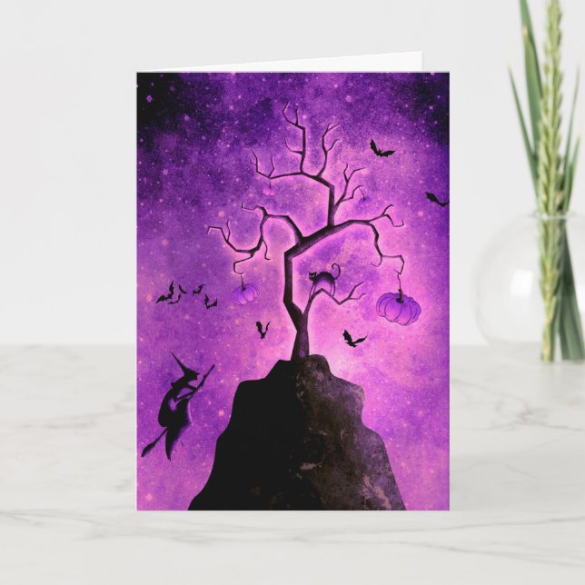 Spooky Halloween Karte (Vorderseite)