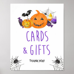Spooky Halloween Karten & Geschenke Tafelschild 8x Poster