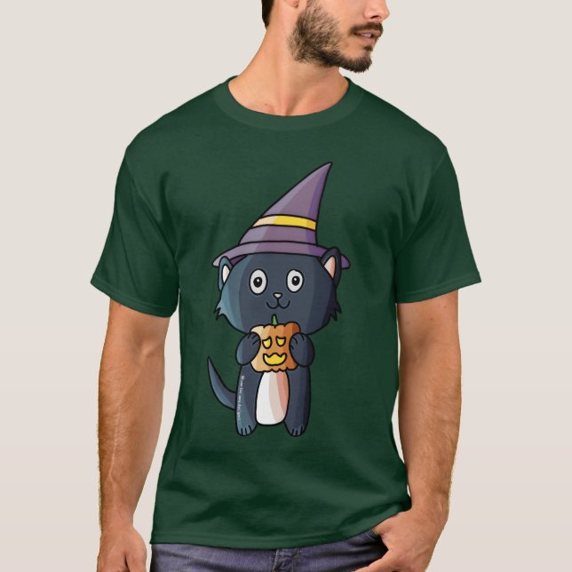 Spooky Halloween Kitty-Geschenk T-Shirt (Vorderseite)