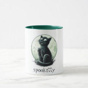 Spooky Halloween Kitty Tasse