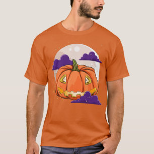 Spooky Halloween Kostüm Creepy Full Moon Beängstig T-Shirt