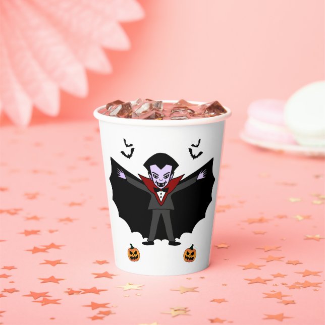 Spooky Halloween Kostüm Party Dracula Vampire Pappbecher (Insitu)