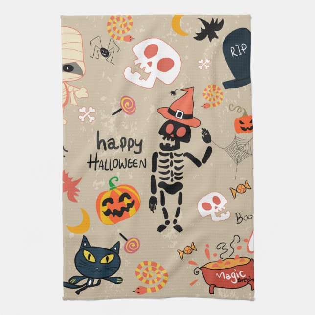 Spooky Halloween Küchentücher (Vertikal)