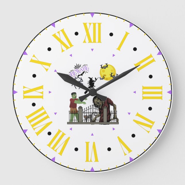 Spooky Halloween Landmauer Uhr (Vorderseite)