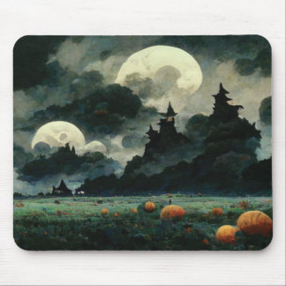 Spooky Halloween Landscapes Mousepad