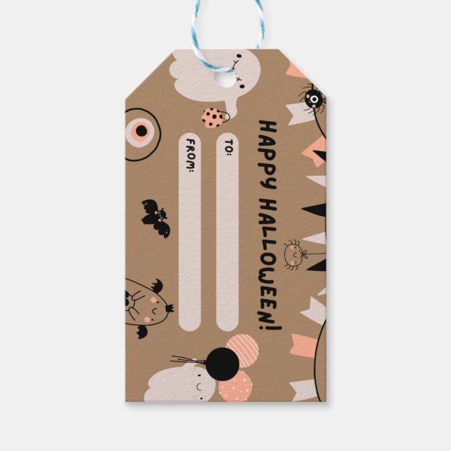 Spooky Halloween-Leckerei Geschenkanhänger (Vorderseite)
