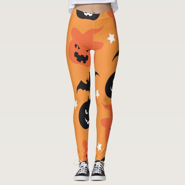 Spooky Halloween Leggings (Vorderseite)