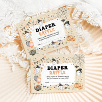 Spooky Halloween Little Boo Ghost Diaper Raffel