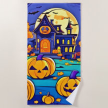 Spooky Halloween Mansion Artwork