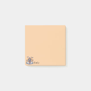 Spooky Halloween Mansion Tan Post-it Klebezettel