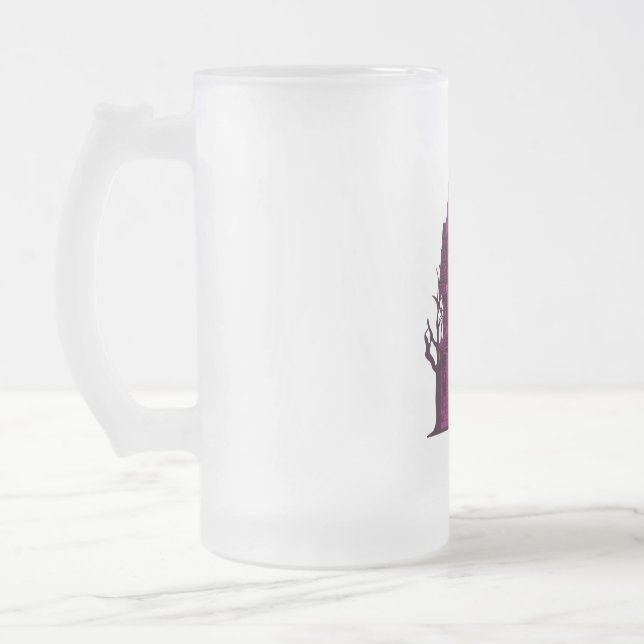 Spooky Halloween Mattiert Glass Tasse (Links)