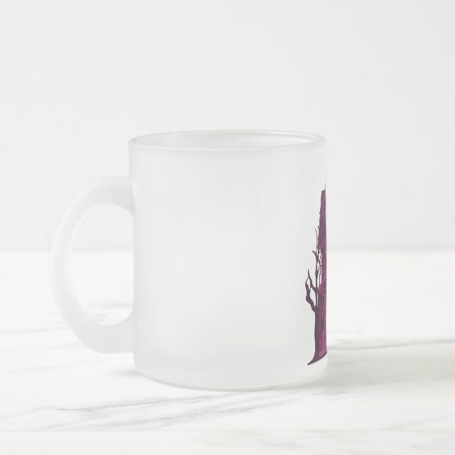 Spooky Halloween Mattiert Glass Tasse (Links)
