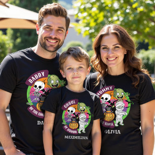 Spooky Halloween Monster Vater des Geburtstagskids T-Shirt