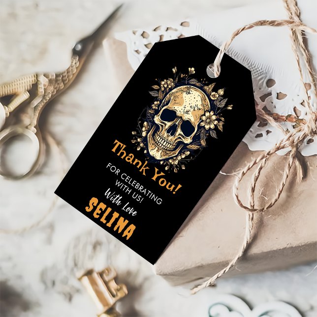 Spooky Halloween Niedlich Ghost Geburtstagsparty Geschenkanhänger (Von Creator hochgeladen)