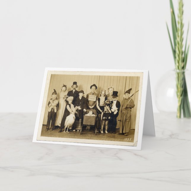 Spooky Halloween (oder) Hochzeit Karte (Vorderseite)