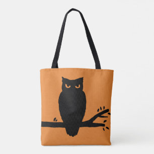 Spooky Halloween Owl Orange und Black