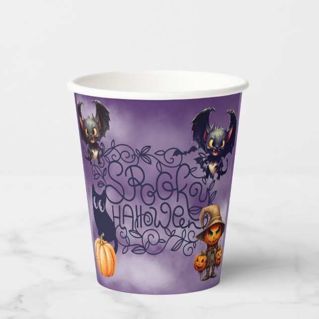 Spooky Halloween Pappbecher (Vorderseite)