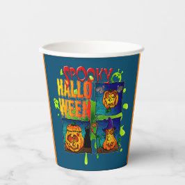 Spooky Halloween Pappbecher