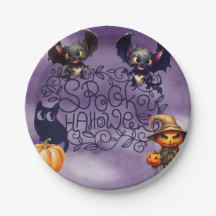 Spooky Halloween Pappteller