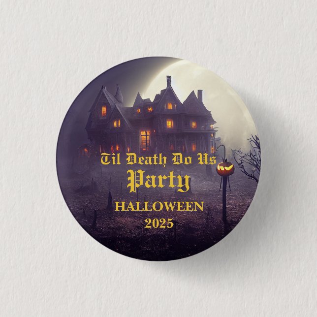 Spooky-Halloween-Party Button (Vorderseite)