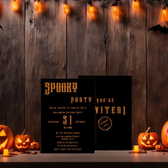 Spooky Halloween-Party Einladung (Von Creator hochgeladen)