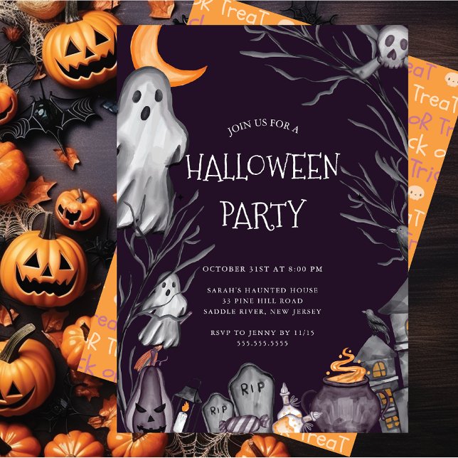 Spooky Halloween-Party Einladung (Von Creator hochgeladen)