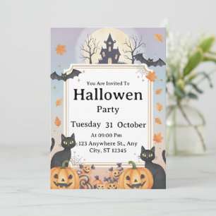 Spooky Halloween-Party Einladung Bearbeiten von