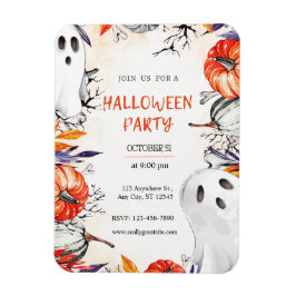 Spooky Halloween-Party Einladung Ghost Pumpkin Magnet