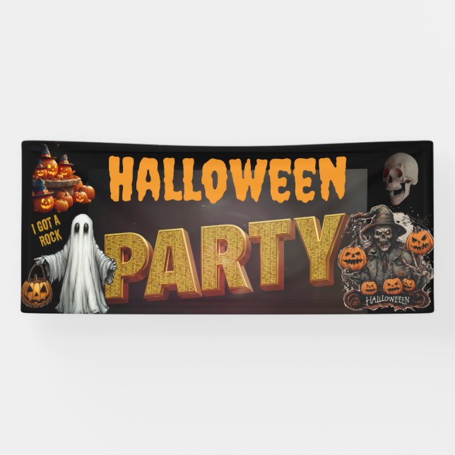 Spooky Halloween-Party Fest Banner (Horizontal)