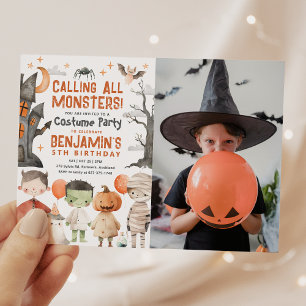 Spooky Halloween Party Foto Einladung