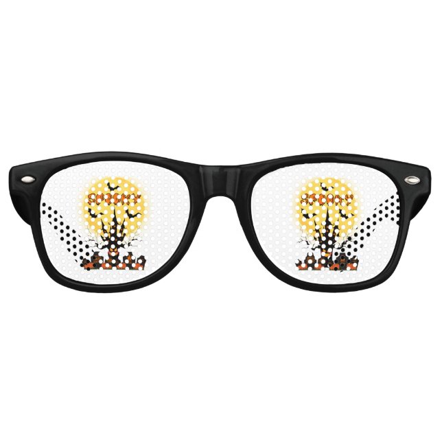 Spooky Halloween Party Retro Sonnenbrille (Vorderseite)