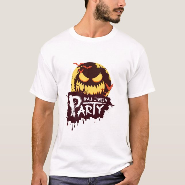 Spooky-Halloween-Party T-Shirt (Vorderseite)
