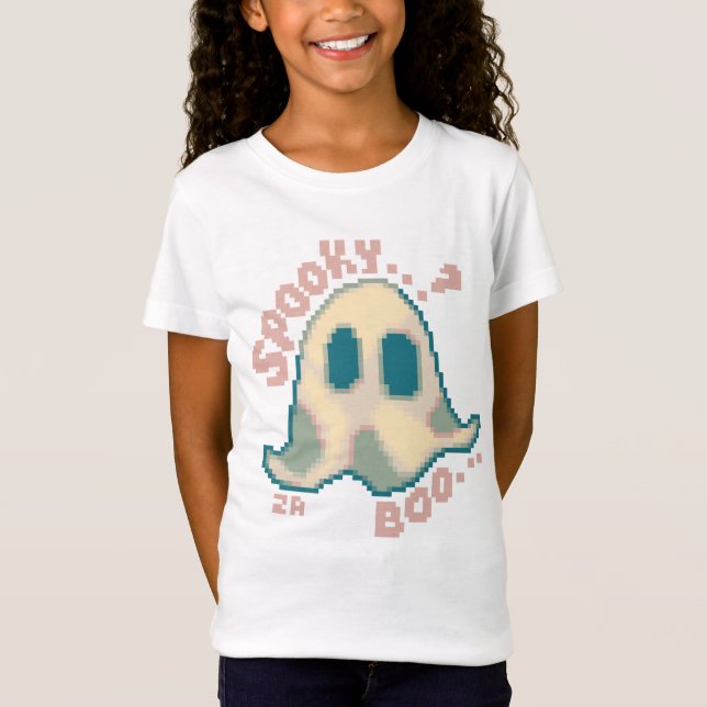 Spooky Halloween pixelart, Pixel Art T-Shirt (Vorderseite)
