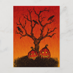 Spooky Halloween Postcard Postkarte