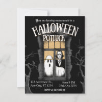 Spooky Halloween Potluck Einladung