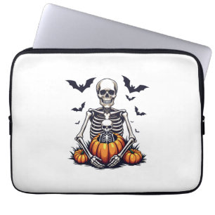 Spooky Halloween Pregnant Skeleton Schwangerschaft Laptopschutzhülle