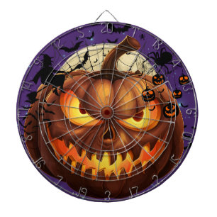 Spooky Halloween Pumpkin Dartboard Dartscheibe