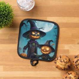 Spooky Halloween Pumpkin Duo Topflappen