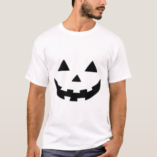 Spooky Halloween Pumpkin-Gesicht mit scharfen Zähn T-Shirt