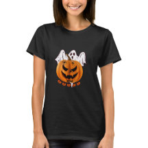 Spooky Halloween Pumpkin mit Ghost und Spider Des