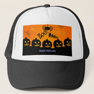 Spooky Halloween Pumpkins Jack-o-Lanterns Truckerkappe
